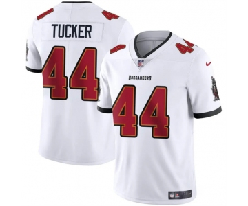 Men's Tampa Bay Buccaneers #44 Sean Tucker White Vapor Limited Stitched Jersey