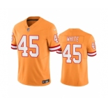 Men's Tampa Bay Buccaneers #45 Devin White Orange 2023 F.U.S.E. Throwback Limited Stitched Jersey