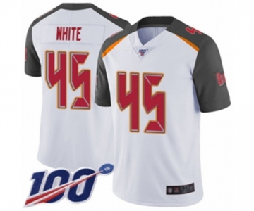 Men's Tampa Bay Buccaneers #45 Devin White Vapor Untouchable Limited Player 100th Season Football Jersey