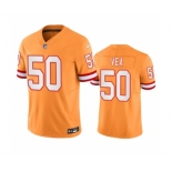 Men's Tampa Bay Buccaneers #50 Vita Vea Orange 2023 F.U.S.E. Throwback Limited Stitched Jersey