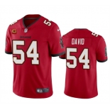 Men's Tampa Bay Buccaneers #54 Lavonte David Red 2024 With 4-Star C Patch Vapor Limited Football Stitched Jersey