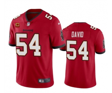 Men's Tampa Bay Buccaneers #54 Lavonte David Red 2024 With 4-Star C Patch Vapor Limited Football Stitched Jersey