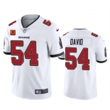 Men's Tampa Bay Buccaneers #54 Lavonte David White 2024 With 4-Star C Patch Vapor Limited Football Stitched Jersey