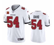 Men's Tampa Bay Buccaneers #54 Lavonte David White 2024 With 4-Star C Patch Vapor Limited Football Stitched Jersey