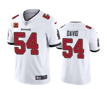 Men's Tampa Bay Buccaneers #54 Lavonte David White 2024 With 4-Star C Patch Vapor Limited Football Stitched Jersey