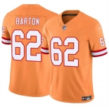 Men's Tampa Bay Buccaneers #62 Graham Barton Orange 2024 Draft F.U.S.E. Throwback Limited Football Stitched Jersey