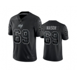 Men's Tampa Bay Buccaneers #69 Shaq Mason Black Reflective Limited Stitched Jersey