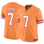 Men's Tampa Bay Buccaneers #7 Bucky Irving Orange F.U.S.E. Throwback Limited Stitched Jersey