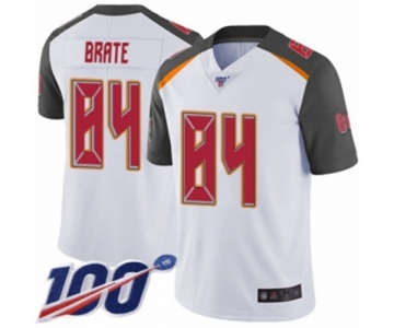 Men's Tampa Bay Buccaneers #84 Cameron Brate White Vapor Untouchable Limited Player 100th Season Football Jersey