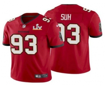 Men's Tampa Bay Buccaneers #93 Ndamukong Suh Red 2021 Super Bowl LV Limited Stitched NFL Jersey