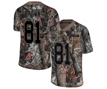 Nike Buccaneers #81 Antonio Brown Camo Men's Stitched NFL Limited Rush Realtree Jersey