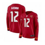 Nike Tampa Bay Buccaneers #12 Chris Godwin Limited Red Therma Long Sleeve NFL Jersey