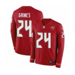 Nike Tampa Bay Buccaneers #24 Brent Grimes Limited Red Therma Long Sleeve NFL Jersey