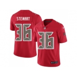 Nike Tampa Bay Buccaneers #36 M.J. Stewart Red Men Stitched NFL Limited Rush Jersey