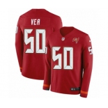 Nike Tampa Bay Buccaneers #50 Vita Vea Limited Red Therma Long Sleeve NFL Jersey