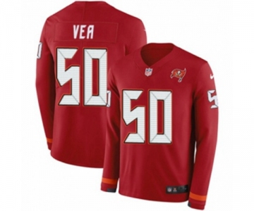 Nike Tampa Bay Buccaneers #50 Vita Vea Limited Red Therma Long Sleeve NFL Jersey