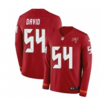 Nike Tampa Bay Buccaneers #54 Lavonte David Limited Red Therma Long Sleeve NFL Jersey