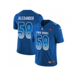 Nike Tampa Bay Buccaneers #58 Kwon Alexander Royal Men Stitched NFL Limited NFC 2018 Pro Bowl Jersey