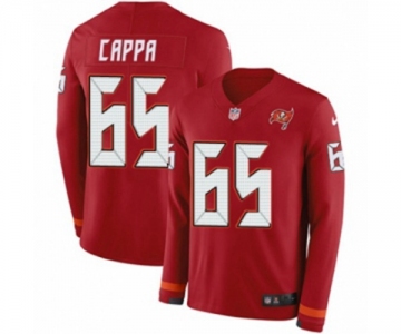 Nike Tampa Bay Buccaneers #65 Alex Cappa Limited Red Therma Long Sleeve NFL Jersey