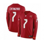 Nike Tampa Bay Buccaneers #7 Chandler Catanzaro Limited Red Therma Long Sleeve NFL Jersey