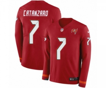 Nike Tampa Bay Buccaneers #7 Chandler Catanzaro Limited Red Therma Long Sleeve NFL Jersey