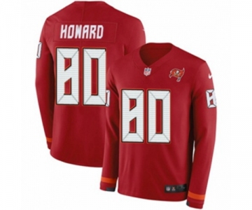 Nike Tampa Bay Buccaneers #80 O. J. Howard Limited Red Therma Long Sleeve NFL Jersey