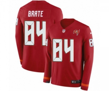 Nike Tampa Bay Buccaneers #84 Cameron Brate Limited Red Therma Long Sleeve NFL Jersey