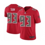 Nike Tampa Bay Buccaneers #93 Ndamukong Suh Men's Limited Color Rush Red Jersey