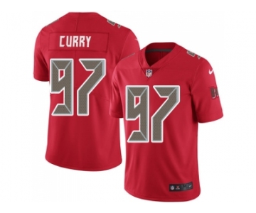 Nike Tampa Bay Buccaneers #97 Vinny Curry Red Men Stitched NFL Limited Rush Jersey