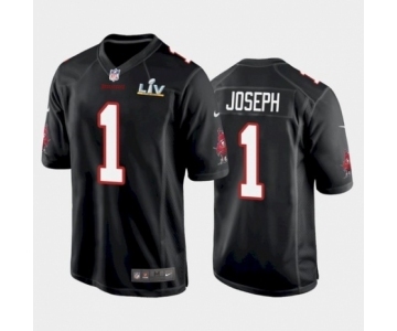 Tampa Bay Buccaneers #1 Greg Joseph Black game Super Bowl LV Jersey