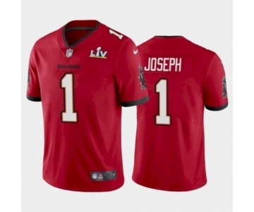 Tampa Bay Buccaneers #1 Greg Joseph Red Super Bowl LV Jersey