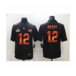 Tampa Bay Buccaneers #12 Tom Brady Black Fashion Super Bowl LV Jersey