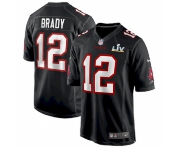 Tampa Bay Buccaneers #12  Tom Brady Black Super Bowl LV Bound Game jersey