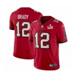 Tampa Bay Buccaneers #12 Tom Brady Red Jersey 2021 Super Bowl LV