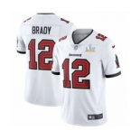 Tampa Bay Buccaneers #12 Tom Brady White Jersey 2021 Super Bowl LV