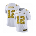 Tampa Bay Buccaneers #12 Tom Brady White Leopard Super Bowl LV Jersey