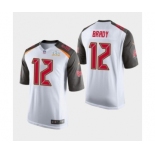 Tampa Bay Buccaneers #12 Tom Brady White Super Bowl LV Jersey