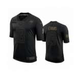 Tampa Bay Buccaneers #13 Mike Evans Black 2020 Salute to Service Limited Jersey