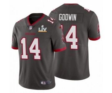 Tampa Bay Buccaneers #14 Chris Godwin Pewter 2021 Super Bowl LV Jersey