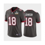 Tampa Bay Buccaneers #18 Tyler Johnson Pewter Super Bowl LV Jersey