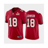 Tampa Bay Buccaneers #18 Tyler Johnson Red 2021 Super Bowl LV Jersey