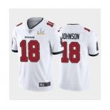 Tampa Bay Buccaneers #18 Tyler Johnson White 2021 Super Bowl LV Jersey