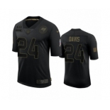 Tampa Bay Buccaneers #24 Carlton Davis Black 2020 Salute to Service Limited Jersey