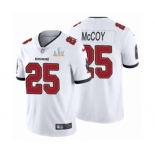 Tampa Bay Buccaneers #25 LeSean McCoy White 2021 Super Bowl LV Jersey