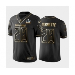 Tampa Bay Buccaneers #28 Leonard Fournette Black Golden Super Bowl LV Jersey