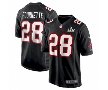 Tampa Bay Buccaneers #28 Leonard Fournette Black game Super Bowl LV Jersey