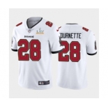 Tampa Bay Buccaneers #28 Leonard Fournette White Super Bowl LV Jersey