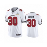 Tampa Bay Buccaneers #30 Ke'Shawn Vaughn White Super Bowl LV Jersey