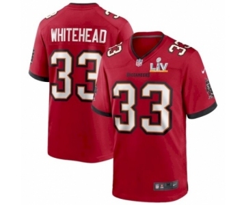 Tampa Bay Buccaneers #33 Jordan Whitehead Red Super Bowl LV Jersey