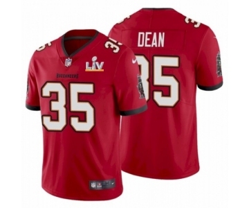 Tampa Bay Buccaneers #35 Jamel Dean Red 2021 Super Bowl LV Jersey